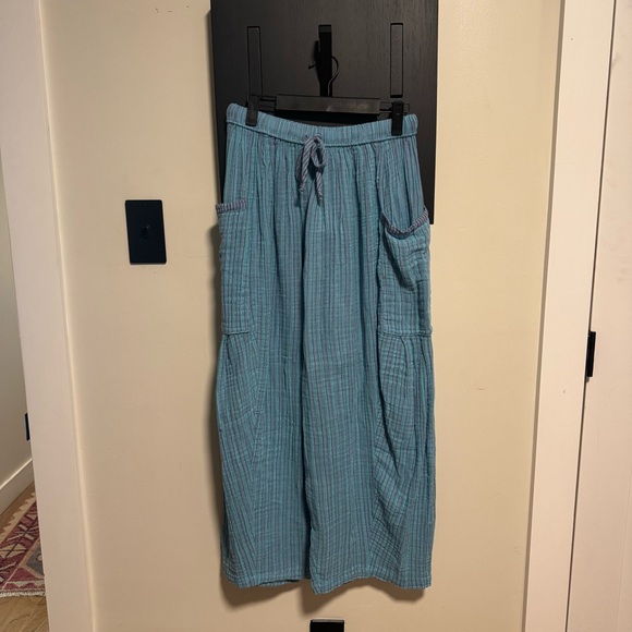 Quinn Striped Pants Caribbean Blue Combo NWT - Picture 4 of 6